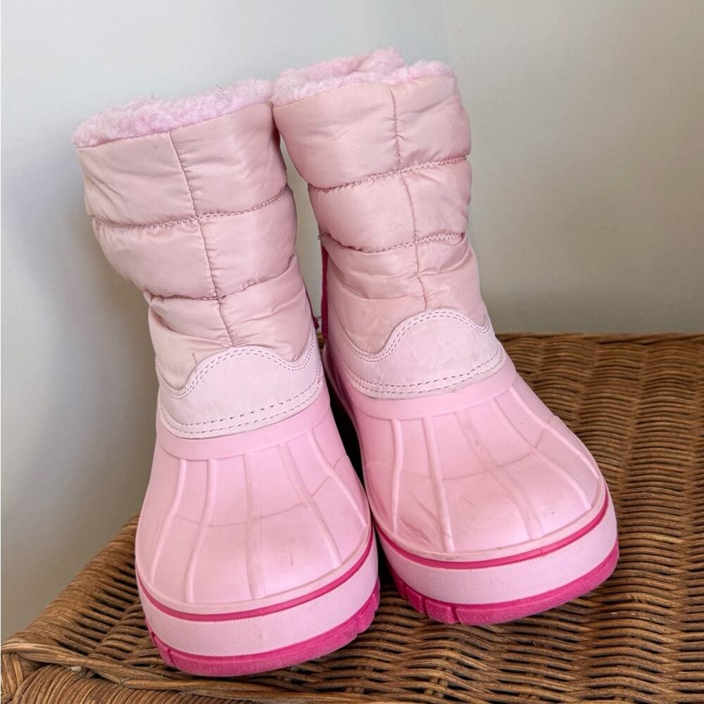 Lands’ End Pink Insulated Winter Snow Boots – Youth 4 (EU 36) – EUC